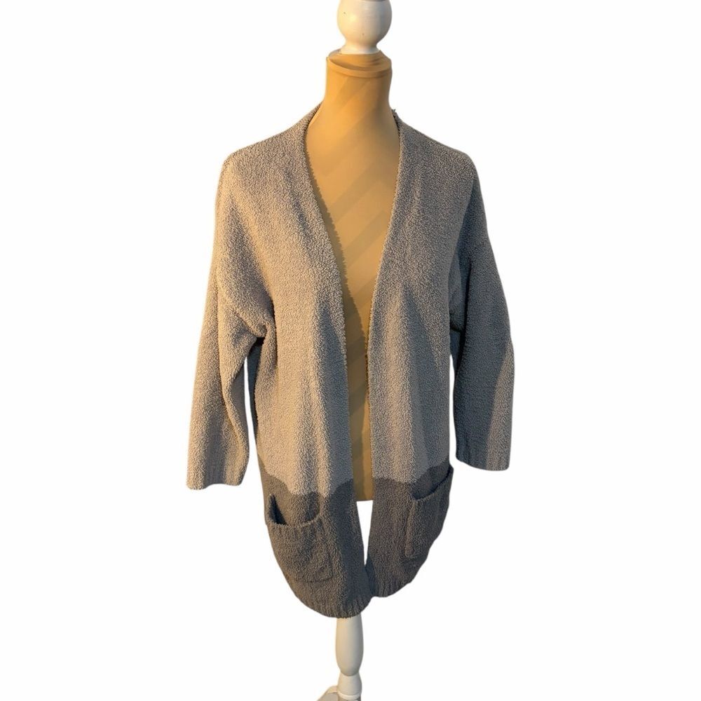 Thread & Supply Gray Two Tone Cardigan Open Front OS